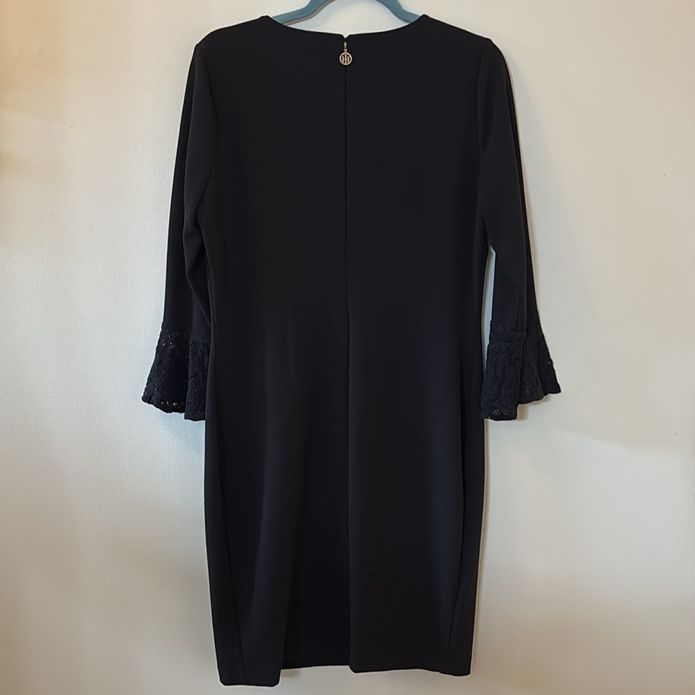 Dress with Lace Bell Sleeves - Picture 2 of 5